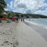 Anse Mitan beach in Trois-Îlets, Martinique