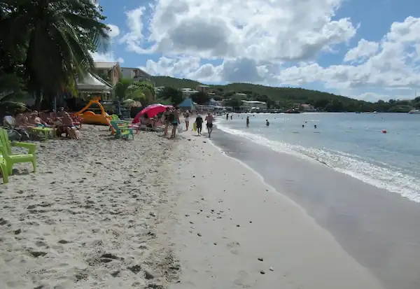 Anse Mitan beach in Trois-Îlets, Martinique